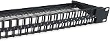 Equip 769258 48-Port Keystone Cat.6 Unshielded Patch Panel Black 1U Rackmount view 4