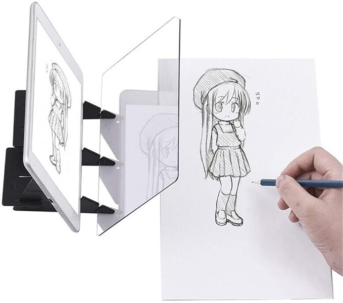 Amazon Co Jp Led投影光学描画ボードスケッチ鏡面反射調光 Black シューズ バッグ