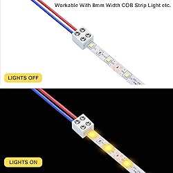 Gvhntk 30 Pack Solderless LED Tape Light Connectors