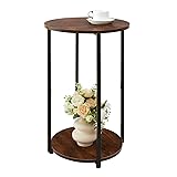 KJGKK Round Side Table, Small End Table with