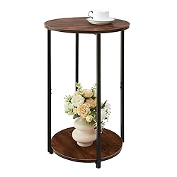 KJGKK Round Side Table, Small End Table with