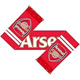Arsenal FC Gunners Scarf (One Size) (Red/White)