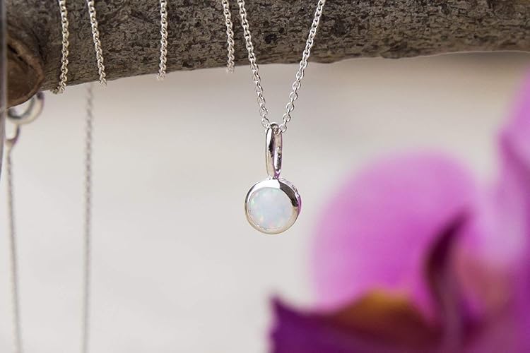 Kette Opal-Anhänger 925 silber Kartenauswahl