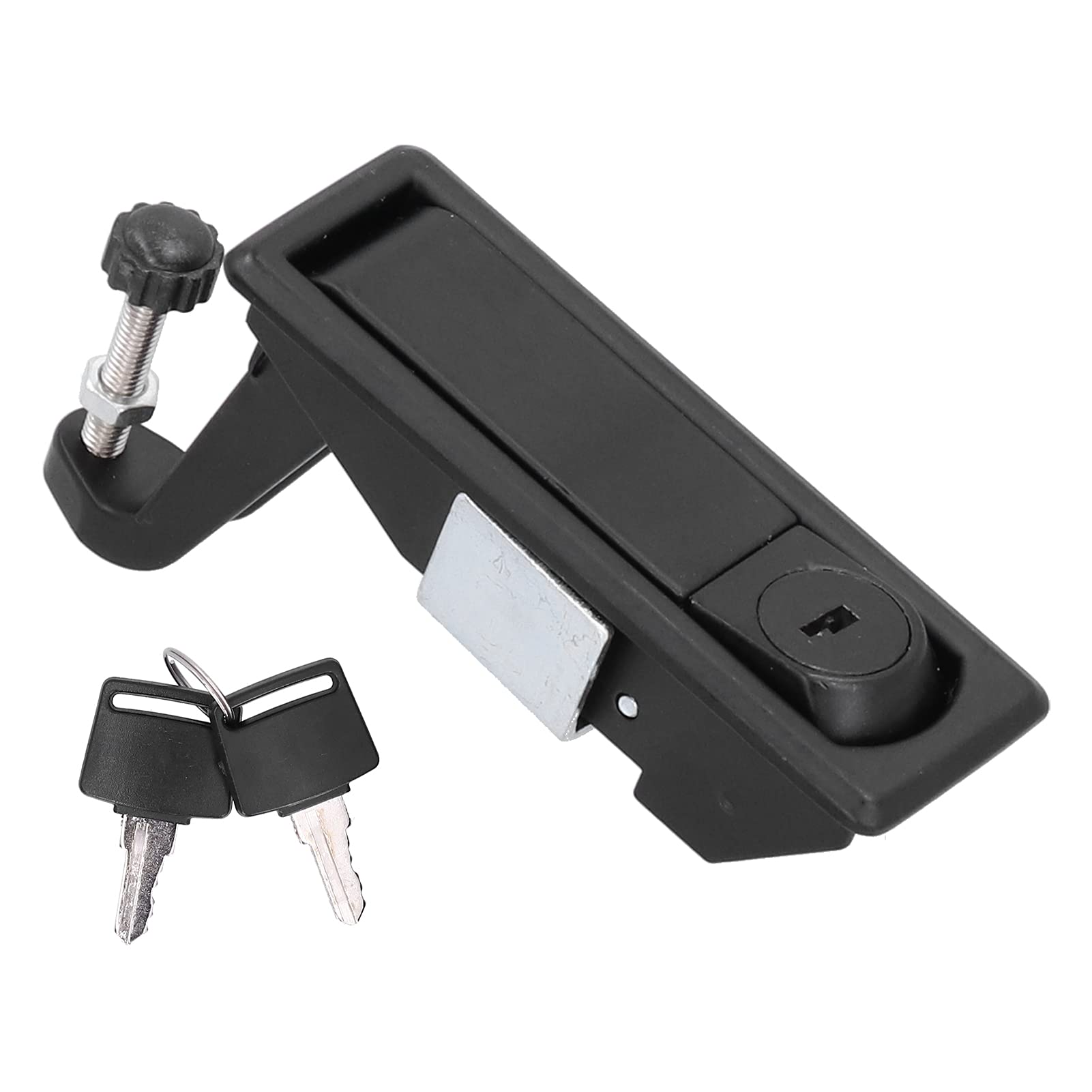 KIMISS Compression Latch Lock Powder Coated Zinc Alloy Adjustable Lever Hand Operated Flush Lever RV Compartment Lock Trigger Latch Baggage Door Latch for RV Marine Boat Cabinet Toolbox