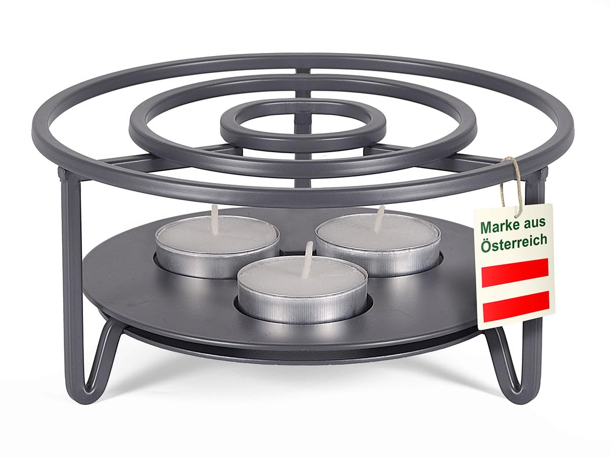 Tea Warmer for Teapot Metal for 1-3 Tea Lights Diameter 16 cm