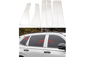 ANTBOOBOO 6 PCS for Honda CRV 2023 2024 2025 Chrome Window Pillar Post Trims for CR-V LX, EX, EX-L, Sport, Sport-L Hybrid, Sport Touring Center Pillar Decar Window Molding Cover Center Pillar Decals