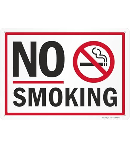 Amazon.com: Vintage Style No Smoking Aluminum Sign, Retro Design