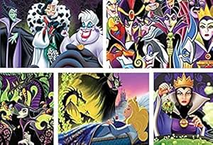 Ceaco Disney Villains 5-in-1 Multipack Jigsaw Puzzle Set ...