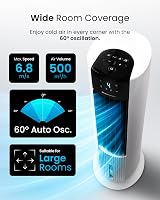 Pro Breeze 7L 4in1 Evaporative Cooler and 42in Portable Tower Fan view 4