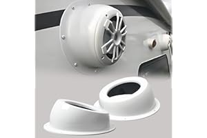 NEESPOC 6.5" Speaker Pods, Angled Surface Mount Speaker Enclosures Boxes for UTV, RV, Boat, Door, Trunk, Car, Universal Paint