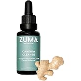 Zuma Nutrition Candida Support Tonic, Vegan Herbal Liquid with Cloves, Ginger, Ginseng, Echinacea & Grape Seed Extract, Plant Based Water Soluble Supplement for Men & Women, Non GMO, 30 ML Bottle
