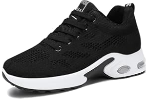 Padgene Womens Sneakers Air Cushion Running Shoes Lightweight Tennis Walking Shoes Mesh Breathable Gym Work Fashion Sneakers Athletic Comfortable Casual