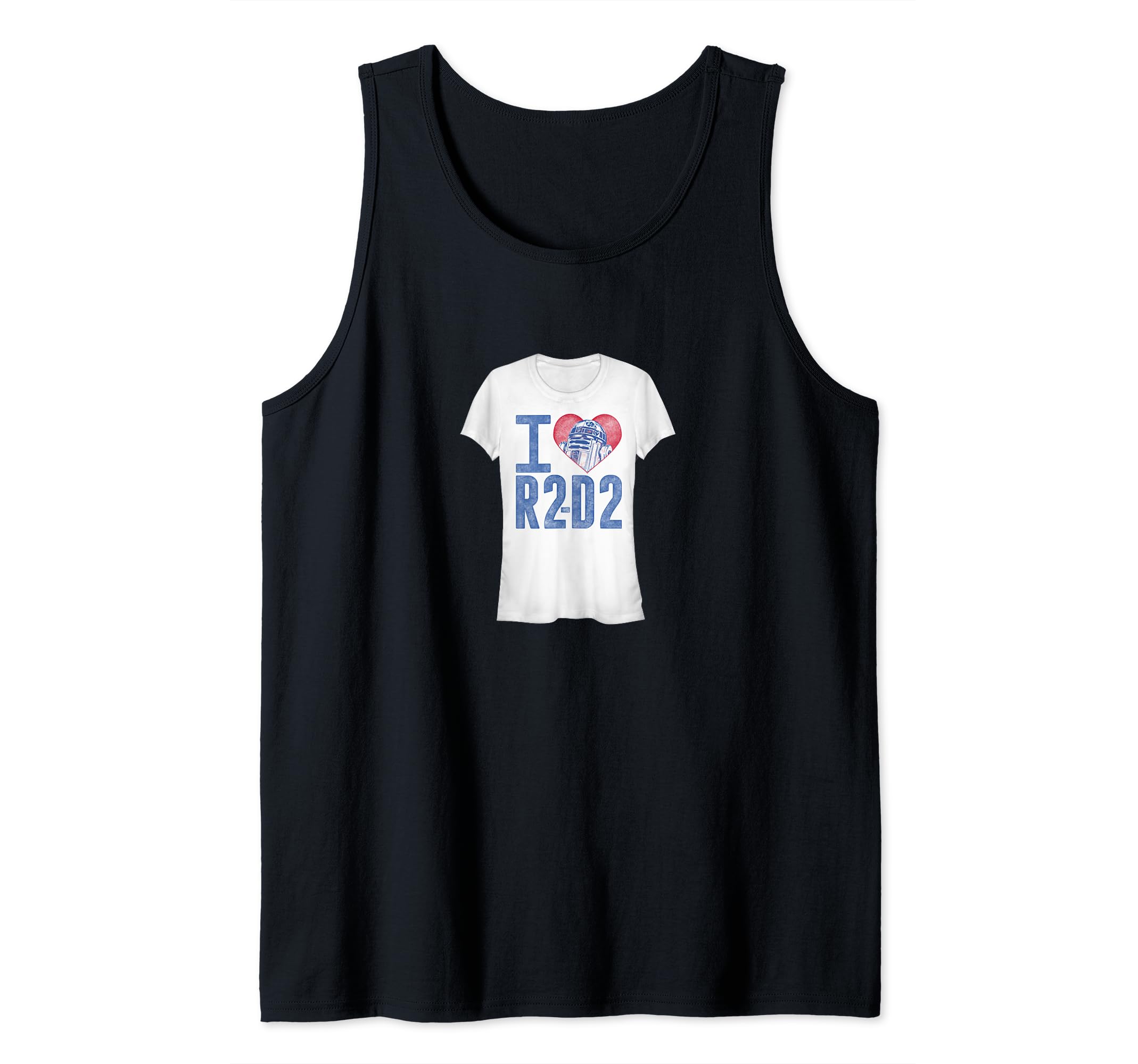 Star Wars I Heart R2-D2 Color Crayon Tank Top
