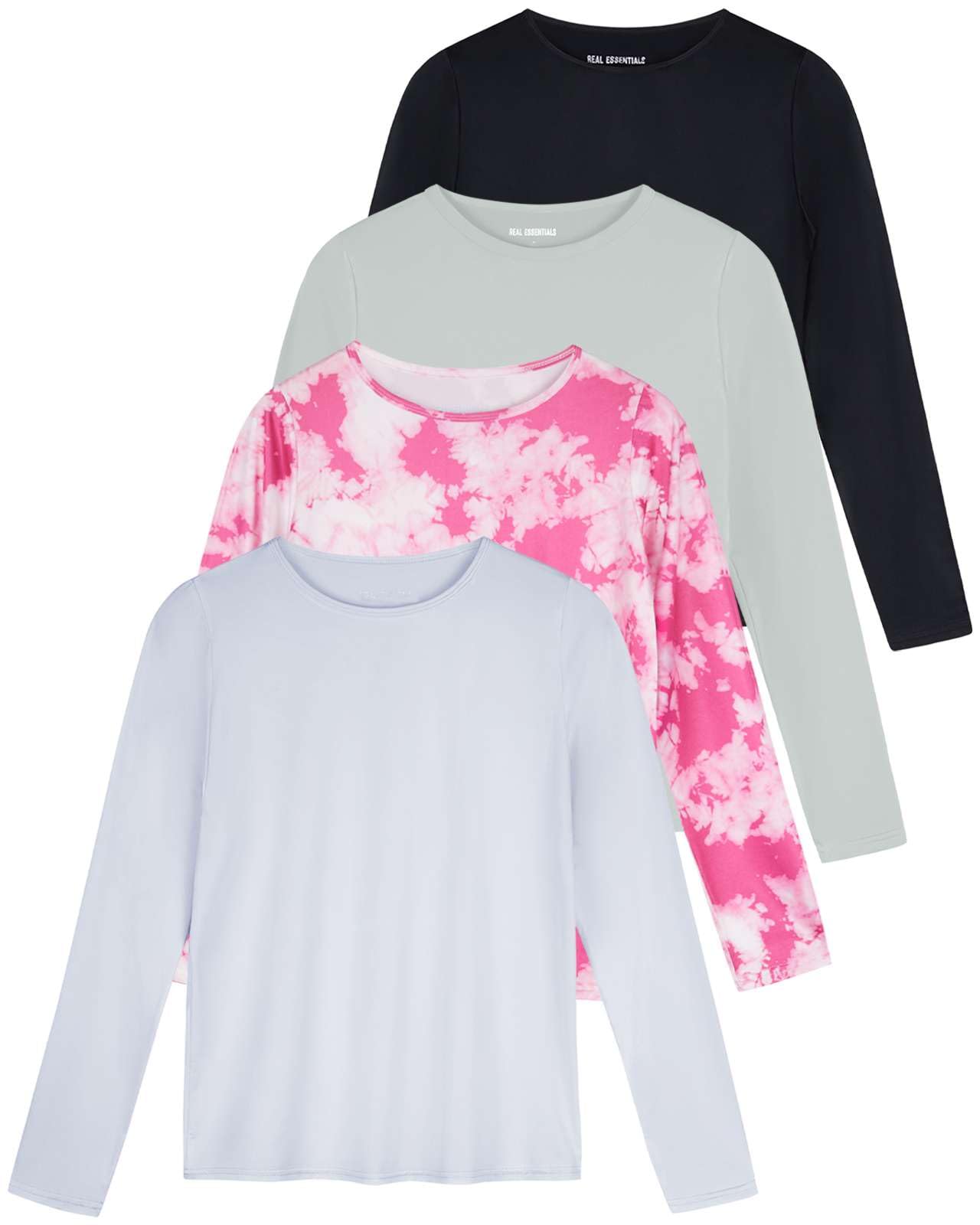 Real Essentials 4 Pack: Women's UPF 50+ Quick Dry