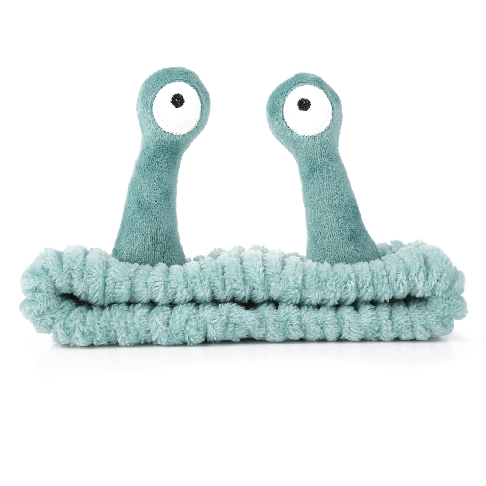 WLLHYF Spa Headband Facial Makeup Head Band Microfiber Soft Coral Fleece Head Wraps Snail Cartoon Cute Hair Accessories Elastic Skincare Hair Band for Women Girls Washing Face Beauty