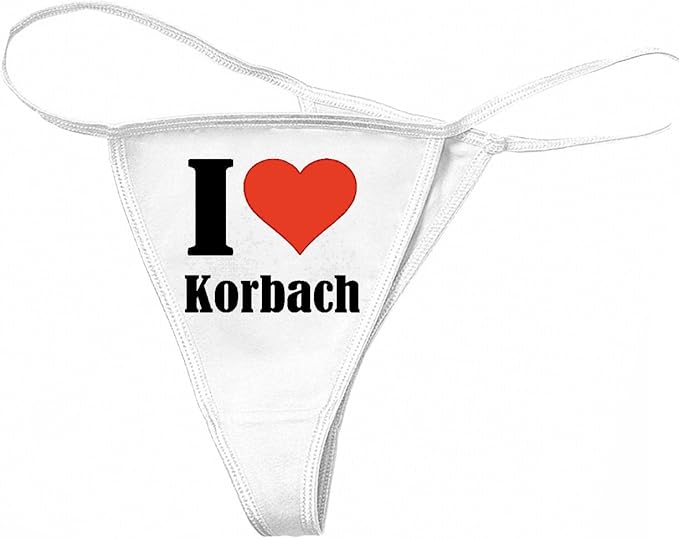 Reifen Markt Damen String Tanga Thong I Love Korbach Das Ideale Geschenk Fur Valentinstag Weihnachten Oder Geburtstag Des Partners Amazon De Bekleidung