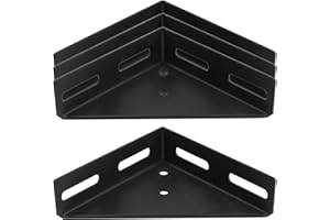 heneng 4 Pcs 9" Bed Corner Support, Metal Triangle Brace Fastener, 12 Gauge, Max Load 260lb.