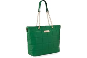 Montana West Tote Bag for Women Quilted Chain Large Handbags Elegant Purse with Adjustable Strap