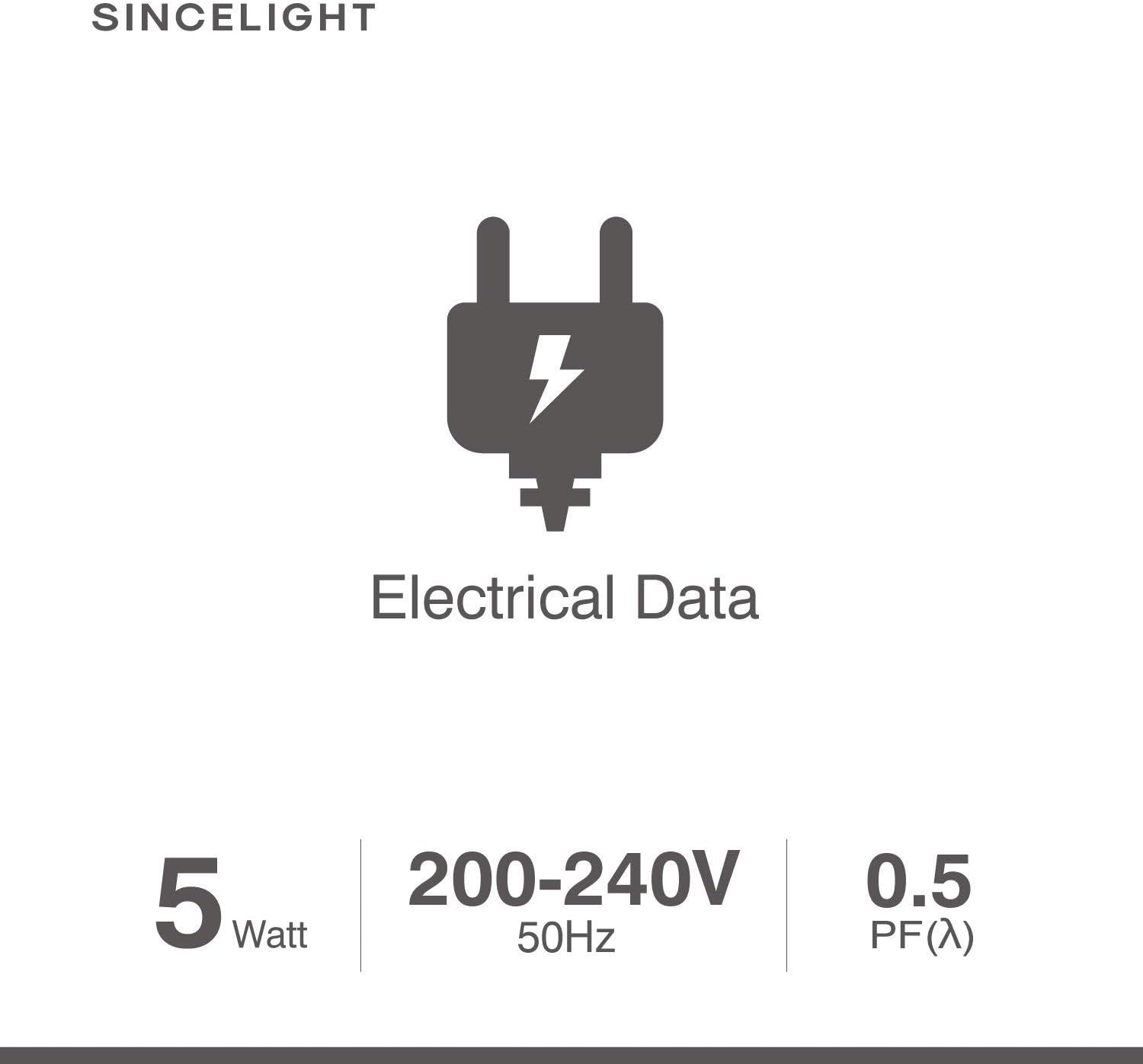 SINCELIGHT 5W LED A60 Classic Light Bulb with E27 Base (All-Beam) Omni-Directional, 5W (480lm) Equivalent to 50W - Image 3
