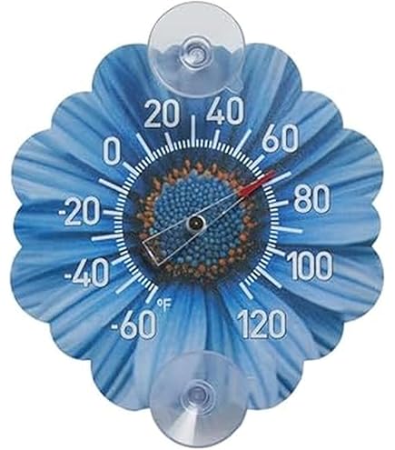 La Crosse 204-104 Indoor/Outdoor Window Thermometer – Cardinal Bird Design
