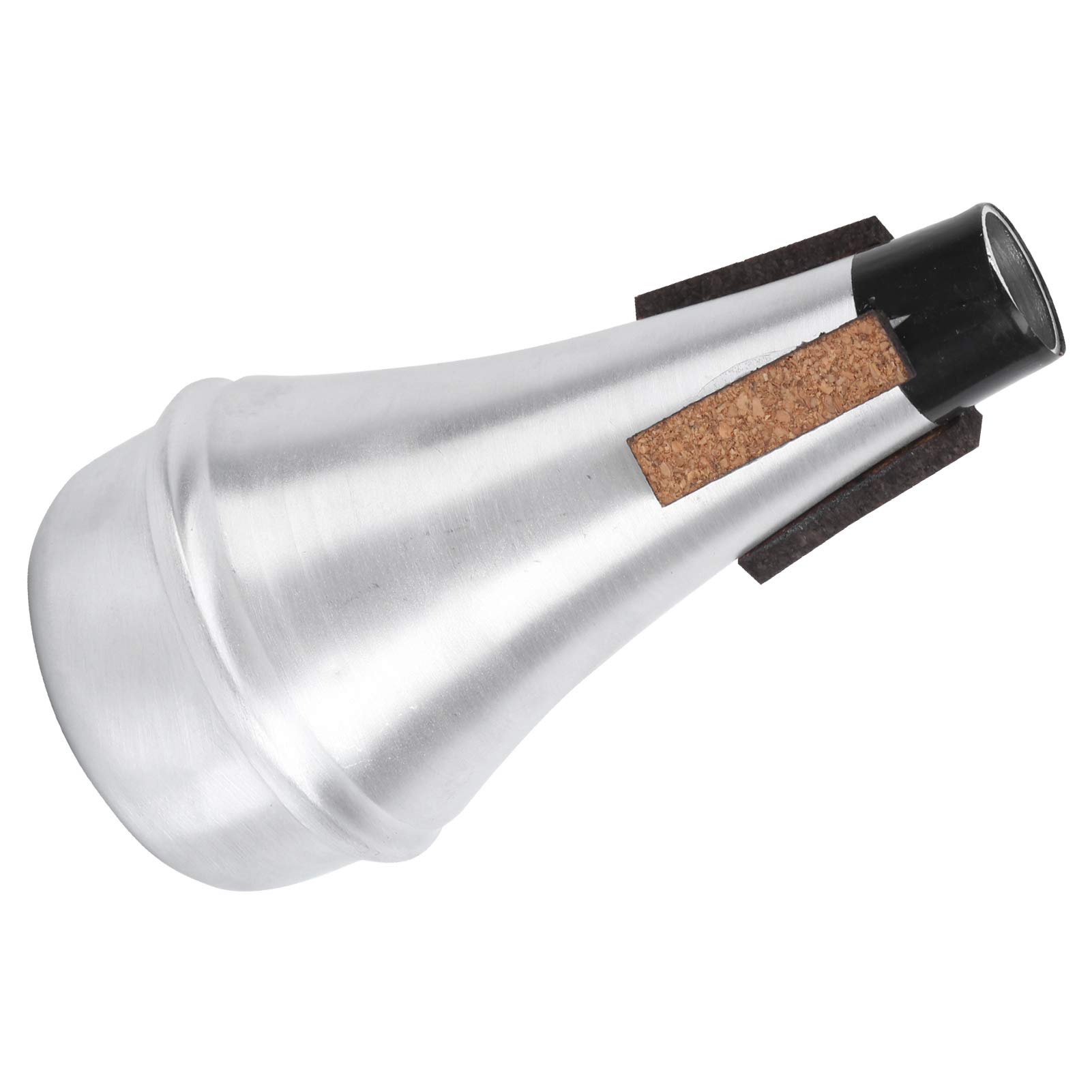 Trumpet Mute, Lightweight Aluminum Alloy Straight Beginner Universal M25 Silver S Instrument Accessories Ideal for Music Lovers