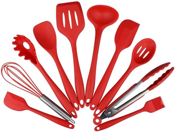 Ustensiles De Cuisines Pheowon 10pcs Silicone Ustensiles De