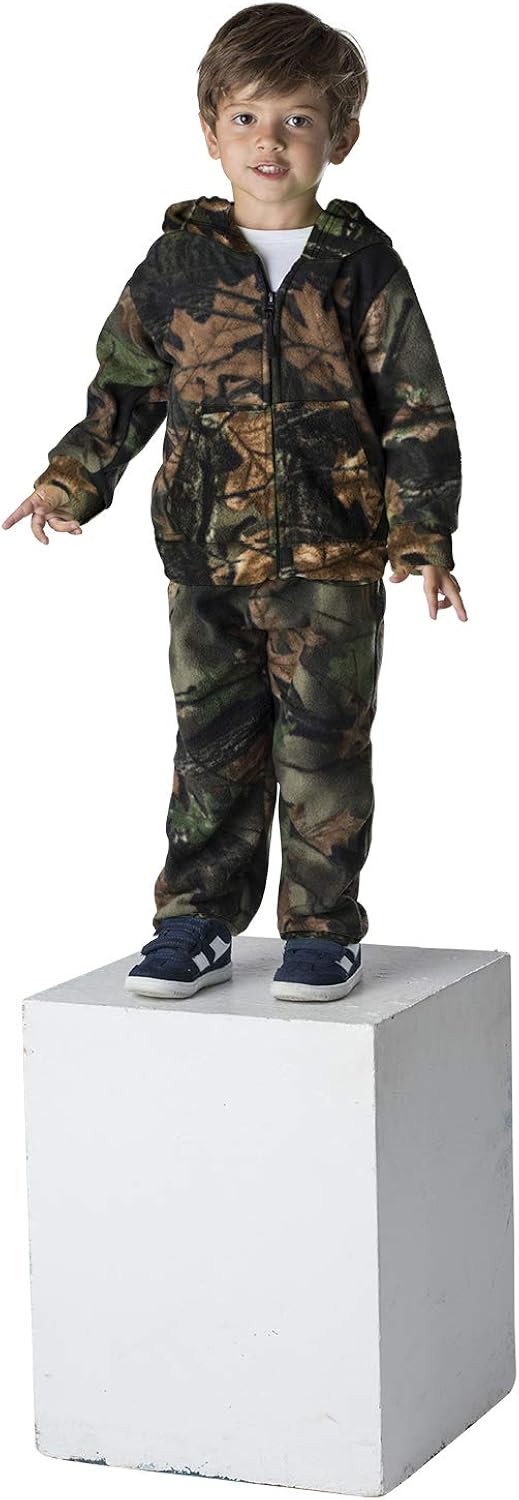 TrailCrest Infant - Toddler Camo Two Piece Fleece Jacket & Pants Set: Clothing