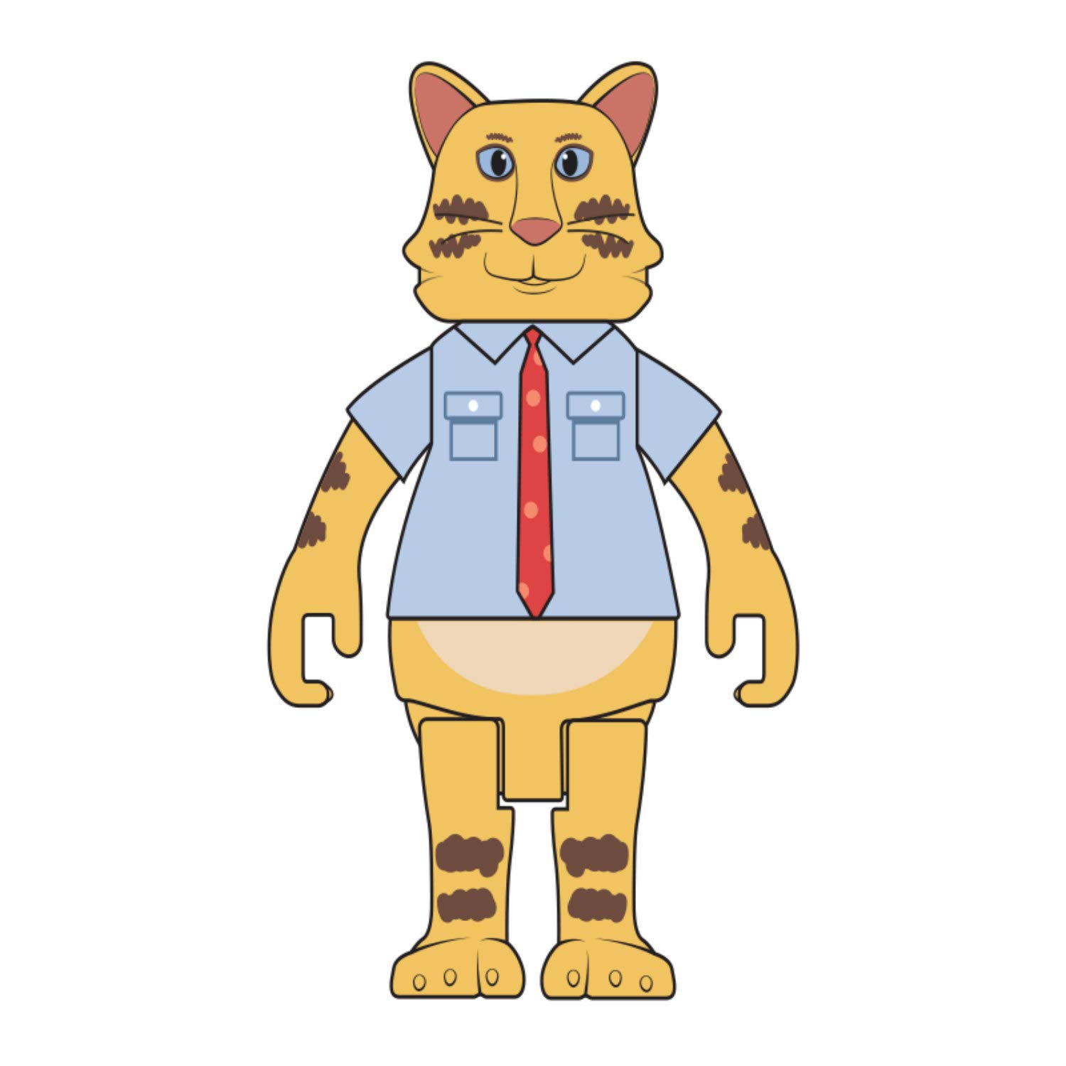 Roblox Celebrity Series 2 Blue Collar Cat Action Figure Mystery Box Virtual Item Code 25 -