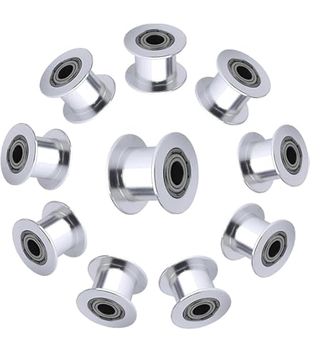 GT2 Aluminum Timing Belt Pulley Kit 16 Teeth Bore 6mm And M2 Wrench For 3d Printer 6mm Width Timing Belt Pack Of 5pcs - View #5
