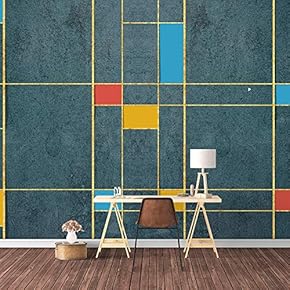 Wall Mural Abstract Geometric Pattern Removable Wallpaper Wall Sticker for Bedroom Living Room - 66x96 inches
