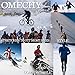 OMECHY Slouchy Beanie Hats Unisex Daily Knit Skull Cap Winter Warm Fleece Soft Baggy Hat Ski Cap, White