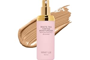 Winky Lux White Tea Tinted Moisturizer SPF 30 - Buildable Coverage with Facial SPF, Lightweight Sunscreen for Face, Naturally Radiant Finish, Long Lasting Coverage with Vitamin E, Medium