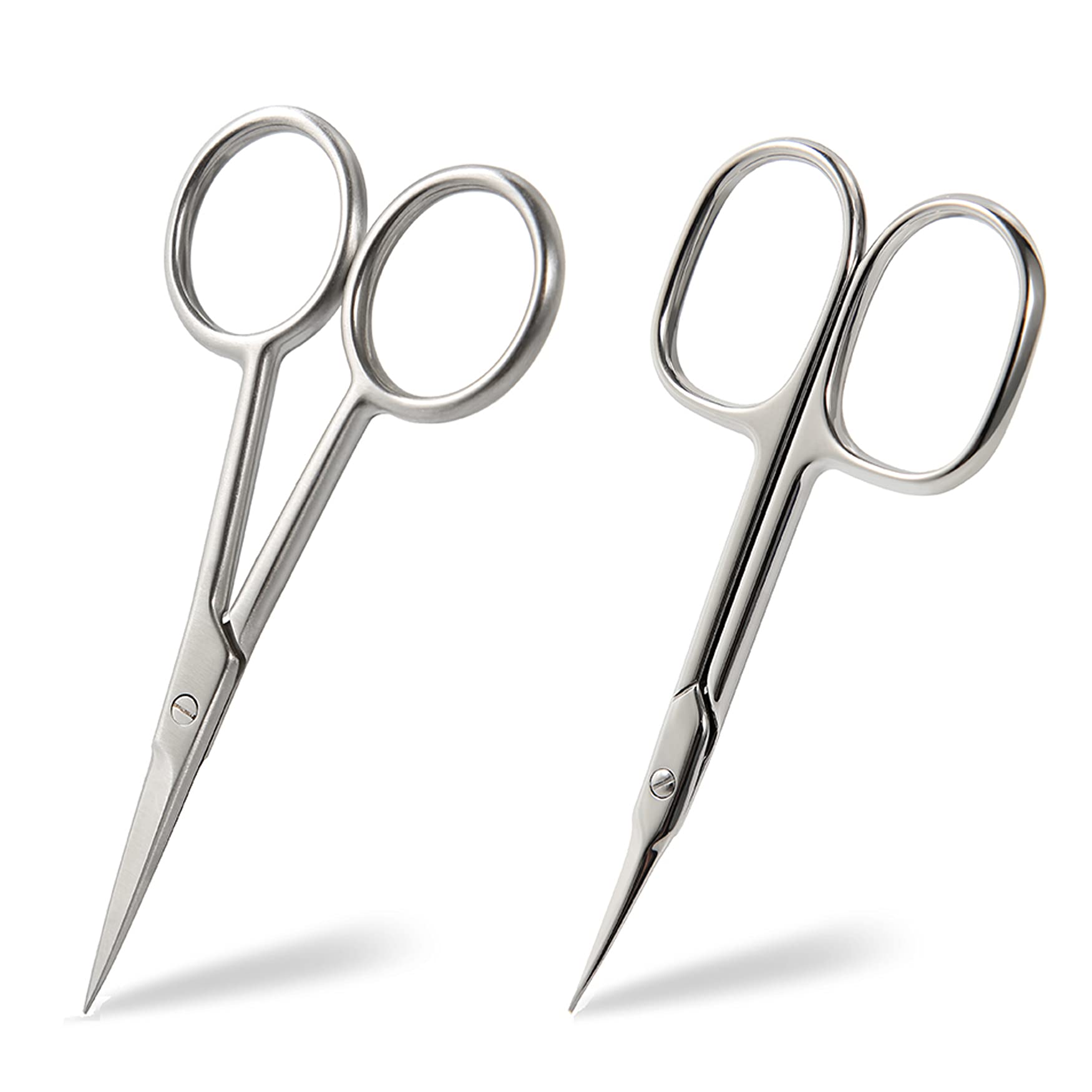 BEZOX Scissor Set - Sharp Nail Scissors, Cuticle Cutters, Eyebrow Grooming, Beard Trimming, Hair Cutting for Women and Men