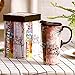 Topadorn Ceramic Travel Mug with Sealed Lid Coffee Cup Latte Mug for Home and Office Gift Box (Life is crazy wonderful)