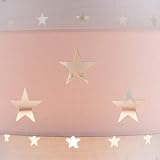 MiniSun Modern Pink and Dark Grey Cut Out Star Ceiling Light Shade 300mm view 7