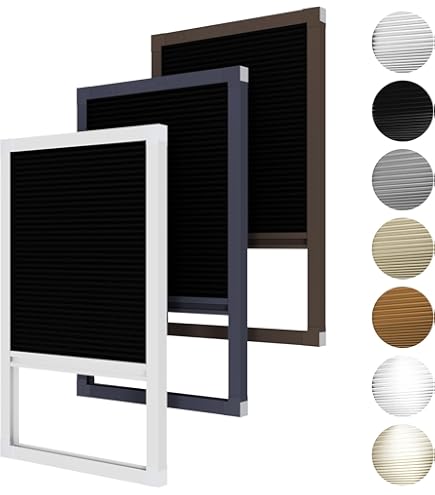 TIPIACE Persianas Eléctricas De Panal De Abejas De Cableado Duro Persianas De Tejido Impermeable De Sombra Completa, Tamaño Personalizado (Gris Oscuro 93021F W80 X L 120cm