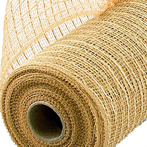 poly burlap deco mesh 10 x 10 yards