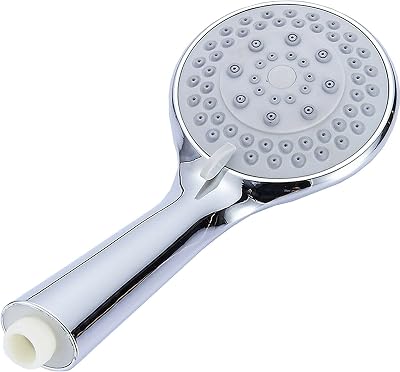 ZENO High Pressure Shower Head 5 Spray Modes Chrome Universal Replacement