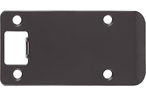 Round Corner Extended Lip Strike Plate, 2-1/4" x 4", (4-1/2" Overall Length), Oil-Rubbed Bronze by Stone Harbor Hardware