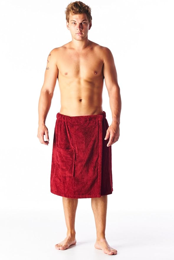 High Style Men 100 Turkish Terry Cotton Spa Towel Bath Wrap with