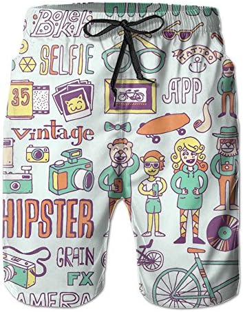 2017 Summer Style Cute Trend Element Natural Elastic Fleece Sweatpants For Swimmer