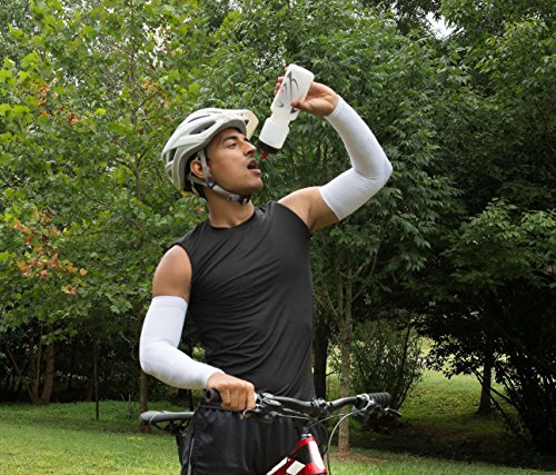 NV-X Sport Arm Sleeves 15-20MMHG Compression Enhanced Performance and Protection, Acid Aqua, Small