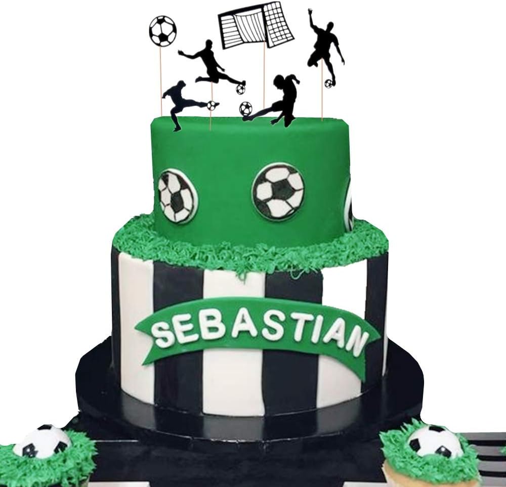 Accessoires De Decoration Ustensiles A Patisserie Napravi Rs Modele Ballon De Football Decorations Ideales Pour Fete Sur Le Theme Du Football Jevenis Lot De 24 Decorations Pour Cupcakes