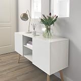 Abyssaly White Vinyl Wrap Wood Effect Self Adhesive 30cm x 200cm Waterproof view 4