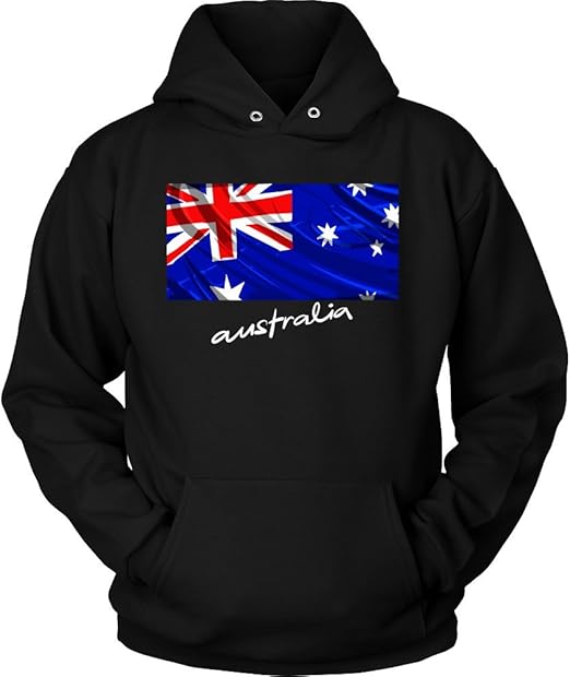 Australia Hoodie Australian National Flag Hoodie at Amazon Men’s