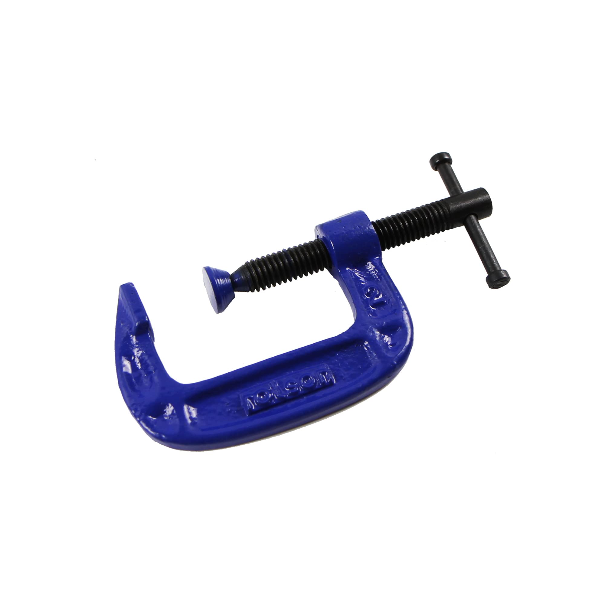 Rolson 14202 50 mm Fine Thread G-Clamp, Blue