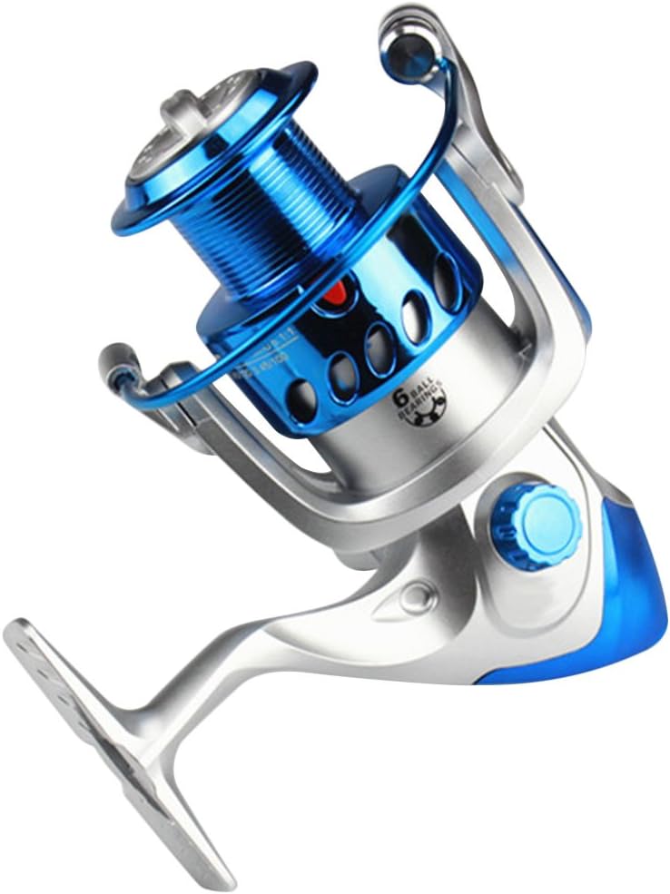 Zantec Fishing Spinning Reel 6BB Bearing Portable Adjustable Metal Rocker Arm Smooth High Hardness Gear Spinning Reel