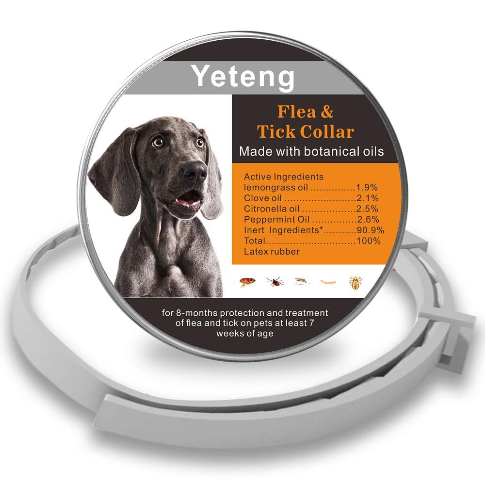 Reviews Yeteng 2 Packs Flea and Tick Collar for Dogs, Adjustable and