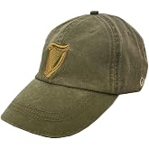 CARROLLS IRISH GIFTS Traditional Craft Ireland Guinness Harp Washed Baseball Cap for Men (US, Alpha, One Size, Bottle Green)