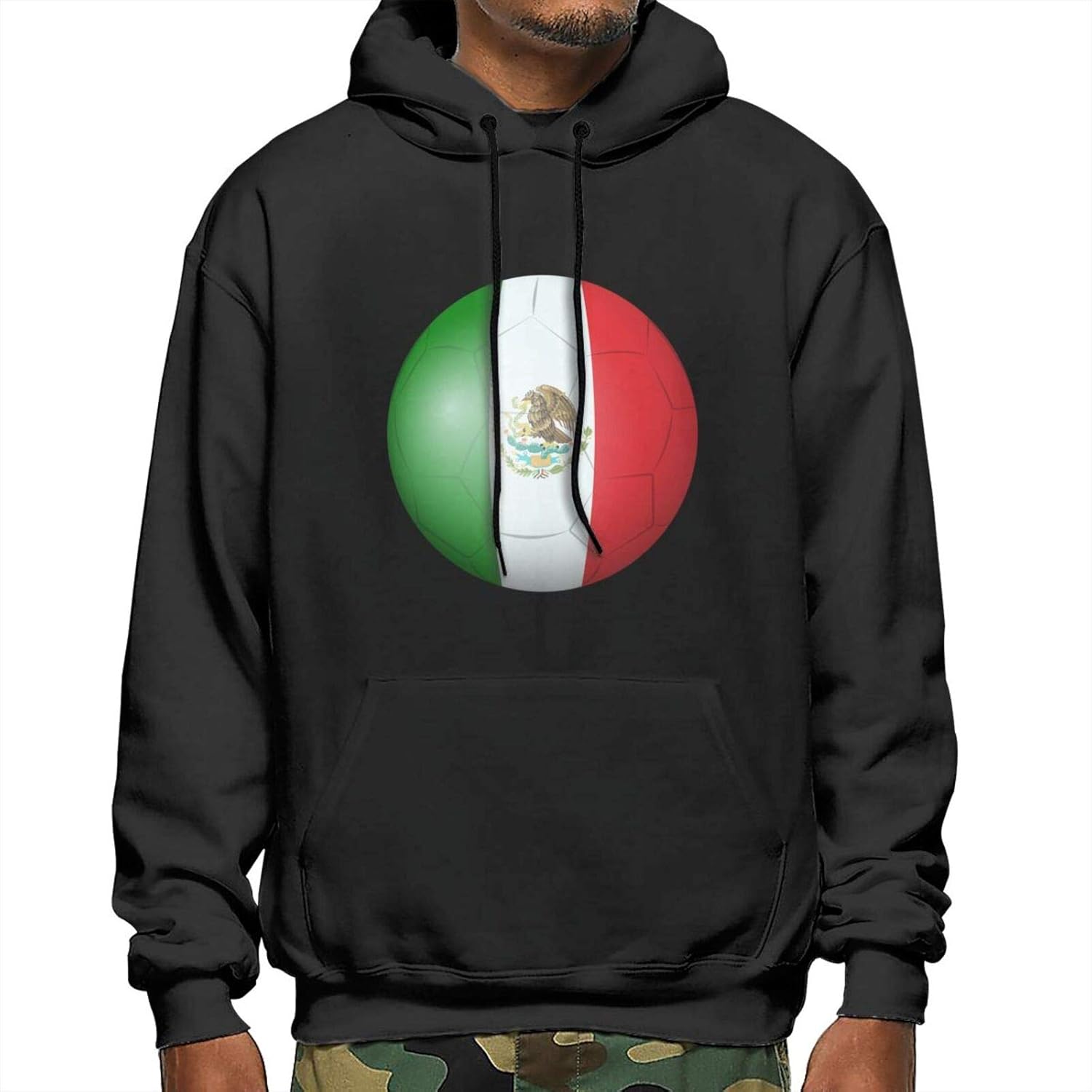 Mexico Soccer Ball Flag Unisex Pullover Hoodie Sweatshirt